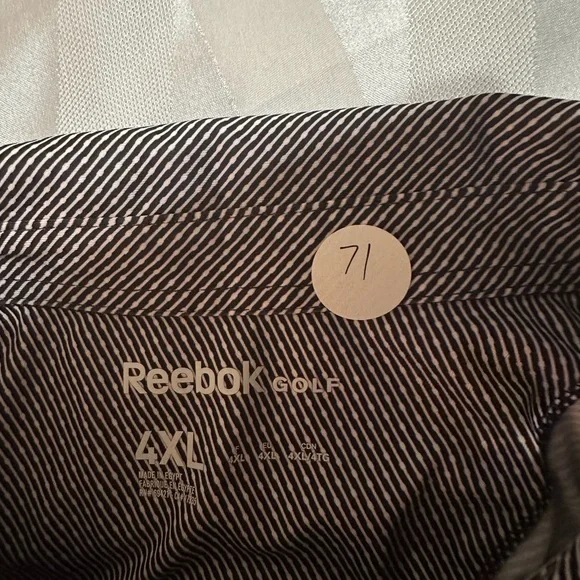Nice Reebok golf polo, gray and white 4XL - Picture 7 of 7